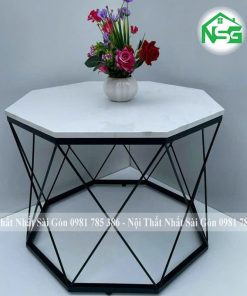 Bàn sofa mặt đá hình bát giác NSG-BT10