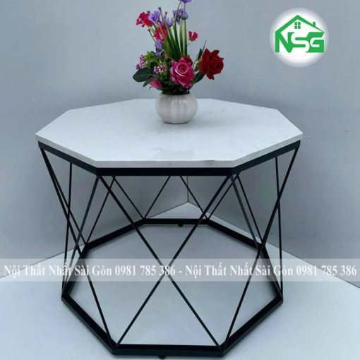 Bàn sofa mặt đá hình bát giác NSG-BT10