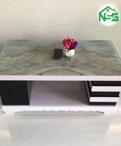 Bàn sofa mặt kính giả đá hiện đại NSG-BT1