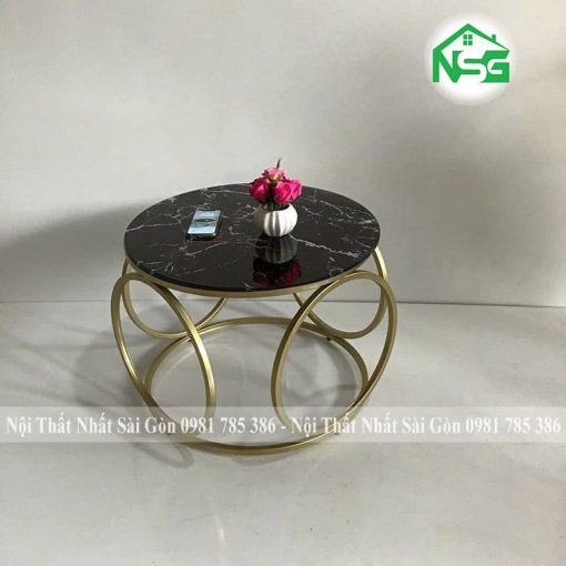 Bàn sofa mặt tròn phong cách Châu Âu NSG-BT7