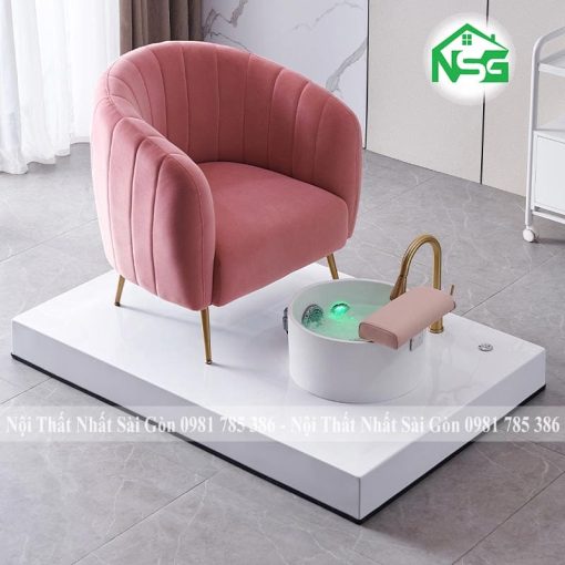 Ghế sofa nail vải nhung sang trọng N1