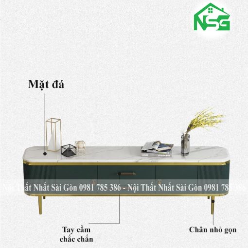 Kệ tivi mặt đá phong cách Hong Kong NSG-TV7