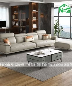 Sofa chung cư hiện đại kèm ghế đôn NSG-C1