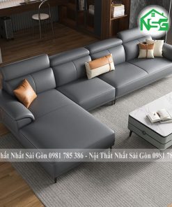 Sofa chung cư hiện đại kèm ghế đôn NSG-C1