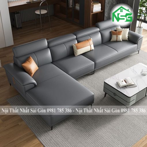 Sofa chung cư hiện đại kèm ghế đôn NSG-C1