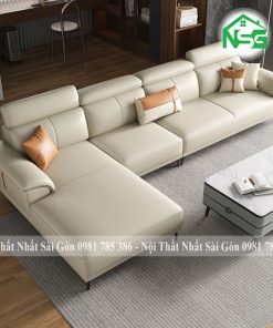 Sofa chung cư hiện đại kèm ghế đôn NSG-C1