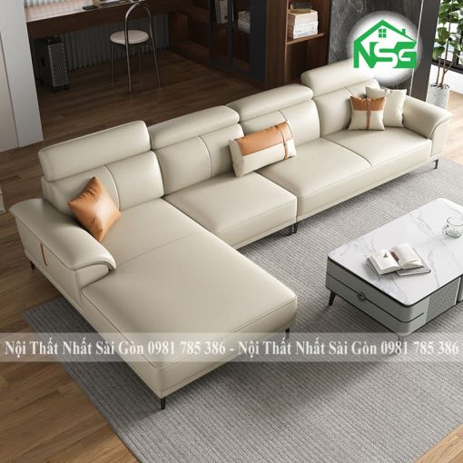 Sofa chung cư hiện đại kèm ghế đôn NSG-C1