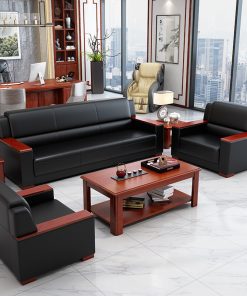 Sofa văn phòng tay gỗ đẹp mắt NSG-VP02