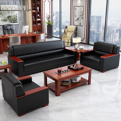 Sofa văn phòng tay gỗ đẹp mắt NSG-VP02