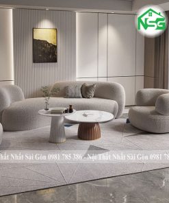 Ghế sofa băng cong thiết phong cách Bắc Âu NSG B11