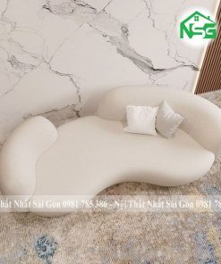 Ghế sofa băng cong thiết phong cách Bắc Âu NSG B11