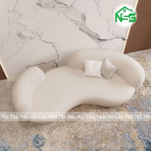 Ghế sofa băng cong thiết phong cách Bắc Âu NSG B11