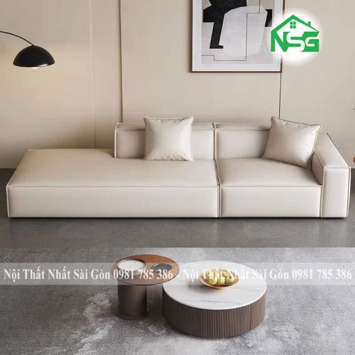 Ghế sofa băng da Hàn Quốc hiện đại NSG B2