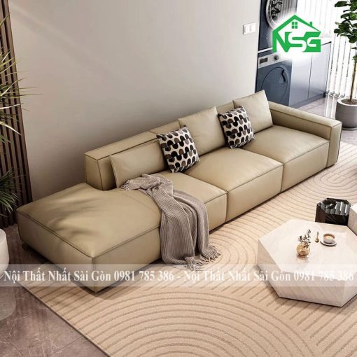 Ghế sofa băng da Hàn Quốc hiện đại NSG B2