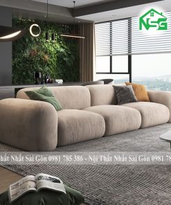 Ghế sofa băng vải nhung đơn giản trẻ trung NSG B7