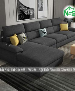 Ghế sofa cao cấp vải bố hiện đại NSG-CC1