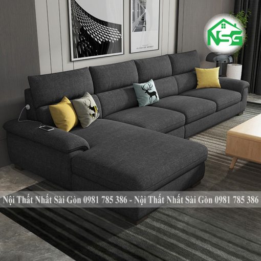 Ghế sofa cao cấp vải bố hiện đại NSG-CC1