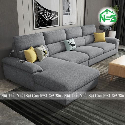 Ghế sofa cao cấp vải bố hiện đại NSG-CC1