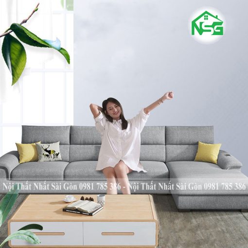 Ghế sofa cao cấp vải bố hiện đại NSG-CC1