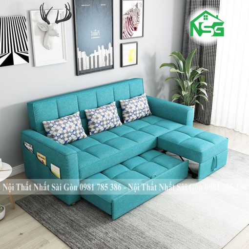 Ghế sofa giường kéo thông minh vải bố NSG Gk10