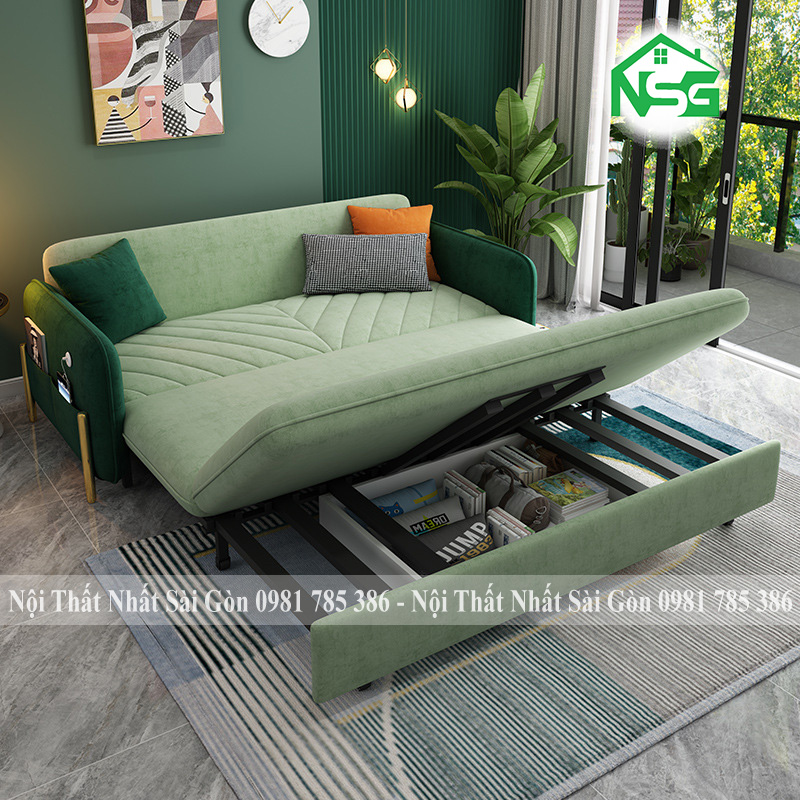 Sofa giường kéo đa năng đẹp hiện đại NSG GK08