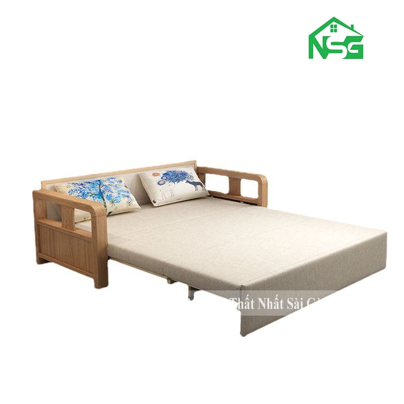 Sofa giường kéo khung gỗ chắc chắn NSG-GK07