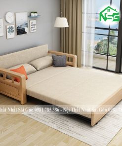 Sofa giường kéo khung gỗ chắc chắn NSG-GK07