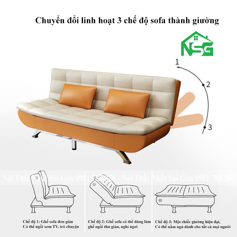 Sofa giường mở rộng đa năng NSG-GB3