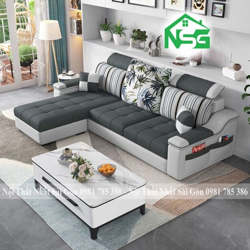 Sofa góc vải bố cao cấp NSG-G3